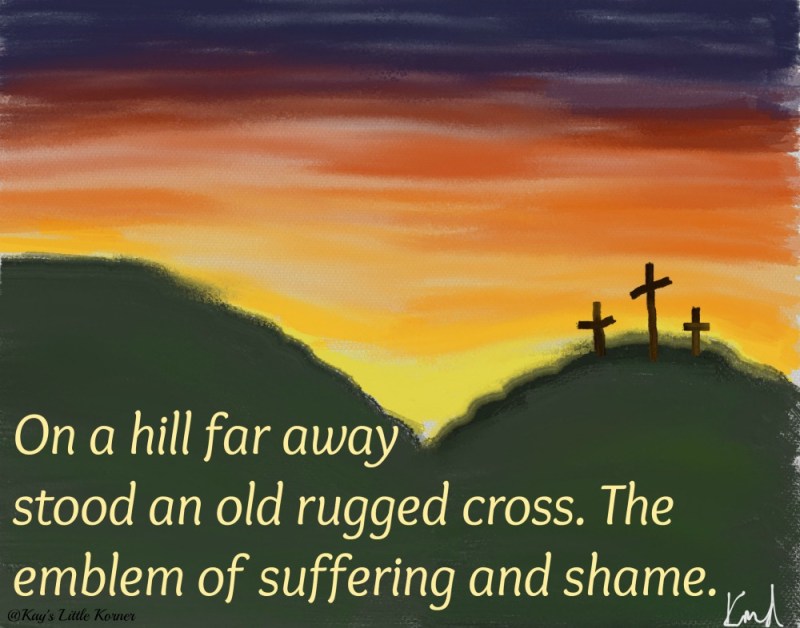 rugged cross painting